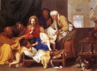 Le Brun, Charles - Holy Family with the Adoration of the Child
